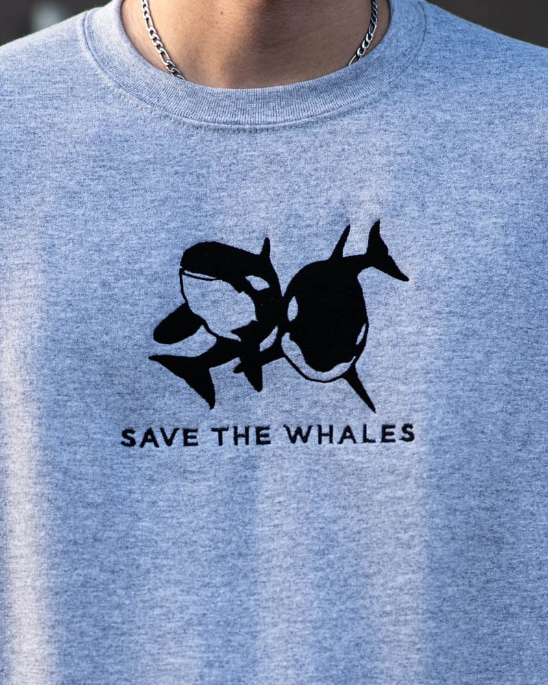 Save The Whales Embroidered Crewneck - Image 4